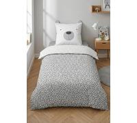 TODAY Parure de Lit Enfant Ours Polaire à Pois, 100% Coton 57 Fils, Housse de Couette 140x200 cm + Taie d'oreiller 63x63 cm…