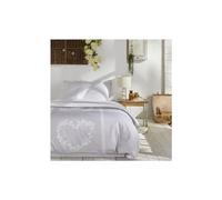 Housse de couette Grise Coton 57 Fils Imprimé Constance - Charme Gris 240x220cm