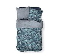 Today Parure HC3 Housse de Couette 220x240 + 2 Taies d’Oreiller 100% Polyester Crazy CASHEMIRE, (82 GSM), Bleu, 220/240