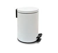 TODAY Poubelle Acier Soft White, Blanc, 17x17x25,8cm