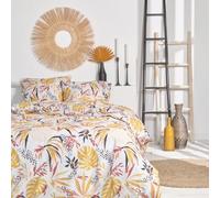 Today Sunshine Parure de lit 2 Personnes 240x220cm Coton imprimé 14.53, Blanc