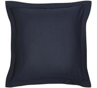 Today - Taie d'oreiller carrée à volant plat - 100% coton BIO - 63 x 63 cm - Bleu navy Bleu foncé G
