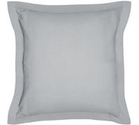 Today - Taie d'oreiller carrée à volant plat - 100% coton BIO - 63 x 63 cm - Gris acier Gris G