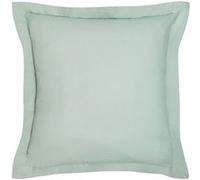 Today - Taie d'oreiller carrée à volant plat - 100% coton BIO - 63 x 63 cm - Vert céladon Vert G