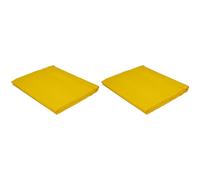 Today Taie d'oreiller Coton Jaune Safran - Taille 75x75 cm pour Un Oreiller de 60x60 cm