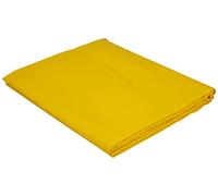 Taie D'oreiller Unie, Jaune Safran, 75x75cm, 100% Coton À Volant Plat