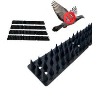 TodayEco - Dispositif Anti-Pigeon en Plastique 1,2 m - 4 Bandes Flexibles de 30 cm | Pics Anti-Oiseaux pour Balcons, Appuis de Fenêtre & Auvents | No Harm - Sûr, Résistant & Adaptable