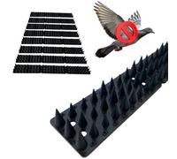 TodayEco - Dispositif Anti-Pigeon en Plastique 2,4 m - 8 Bandes Flexibles de 30 cm | Pics Anti-Oiseaux pour Balcons, Appuis de Fenêtre & Auvents | No Harm - Sûr, Résistant & Adaptable