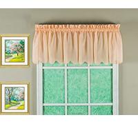 Today's Curtain Emelia Cantonnière Originale en Voile 35,6 cm, pêche, 152,4 x 35,6 cm (l x L)