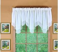 Today's Curtain Emelia Original Cantonnière en Voile, Blanc, 101,6 x 63,5 cm
