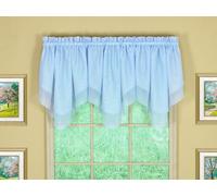 Today's Curtain Emelia Original Cantonnière en Voile, Bleu, Ciel 101,6 x 63,5 cm