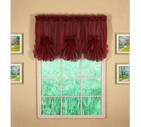 Today's Curtain Emelia Original Cantonnière en Voile, Bordeaux, 76,2 x 101,6 cm (l x L)