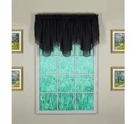 Today's Curtain Emelia Original Cantonnière en Voile, Noir, 101,6 x 63,5 cm
