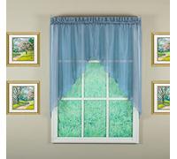 Today's Curtain Emelia Original Paire de voilages, Bleu 96,5 cm x 152,4 cm (l x L)
