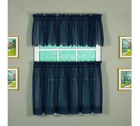 Today's Curtain Emelia Original Paire de voilages, Bleu Marine, 152,4 x 61 cm (l x L)