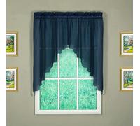 Today's Curtain Emelia Original Paire de voilages, Bleu Marine, 96,5 cm x 152,4 cm (l x L)