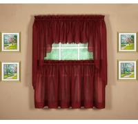 Today's Curtain Emelia Original Paire de voilages, Bordeaux, 152,4 x 76,2 (l x L)