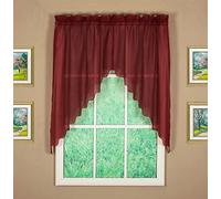 Today's Curtain Emelia Original Paire de voilages, Bordeaux, 152,4 x 96,5 cm (l x L)