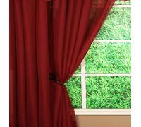 Today's Curtain Emelia Original Panneau en Voile, 160 cm, Bordeaux, 152,4 cm de Large x 160 cm de Long