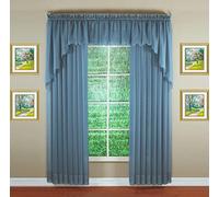 Today's Curtain Emelia Original Panneau en Voile, 182,9 cm, Bleu compensé, 152,4 cm de Large x 182,9 cm de Long