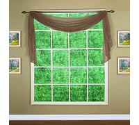Today's Curtain Emelia Original Panneau en Voile, 365,8 cm, Taupe, 114,3 cm de Large x 365,8 cm de Long