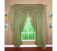 Today's Curtain Emelia Original Panneau en Voile, Vert poussiéreux, 152,4 cm x 213,4 cm, (l x L)