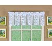 Today's Curtain Hopewell Jupon de fenêtre en Dentelle de qualité supérieure 30,5 cm - Blanc - 147 x 30,5 cm