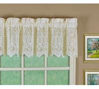 Today's Curtain Hopewell Jupon de fenêtre en Dentelle de qualité supérieure 30,5 cm - Crème - 147 x 30,5 cm