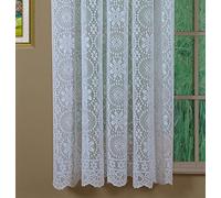 Today's Curtain Hopewell Panneau en Dentelle de qualité supérieure, 160 cm, Blanc, 147 x 160 cm (l x L)