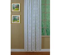 Today's Curtain Hopewell Panneau en Dentelle de qualité supérieure 183 cm, Blanc, 147,3 x 183 cm (l x L)