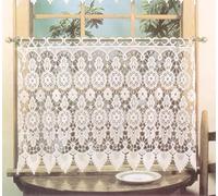 Today's Curtain Medallion Macramé étage 61 cm, écru, 35 W x 24 L