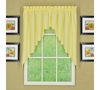 Today's Curtain, Orleans Paire de Rideaux festonnés, Bouton d'or 96,5 cm, 152,4 x 96,5 cm (l x L), Bouton d'or