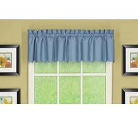 Today's Curtain, Orleans Rideau festonné Bleu 30,5 cm Tour de lit Bleu 152,4 cm (l) x 30,5 cm (L)