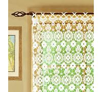 Today's Curtain Panneau médaillon en macramé 160 cm, écru, 122 x 160 cm (l x L)
