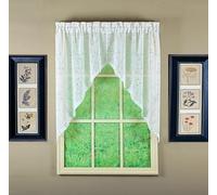 Today's Curtain, Willow Faux Lin Imprimé Swag 96,5 cm Ecru 142,2 cm (l) x 96,5 cm (L)