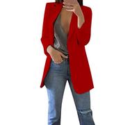 Today's Deals Clearance 2024 Veste Blazer Femme Chic Et Élégant Pure Color Bouton Lâche Casual Business Slim Fit Couleur Unie Décontracté Veste Printemps L'Été Manteau Top Today's Deals Clearance