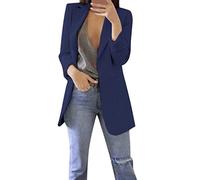 Todays Deals In Prime Clearance 2024 Veste Blazer Femme Chic Et Élégant Pure Color Bouton Lâche Casual Business Slim Fit Couleur Unie Décontracté Veste Printemps L'Été Manteau Top 5dollar Deals Items
