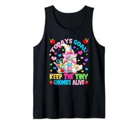 Todays Goal Keep The Tiny Gnomies Alive for Unicorn Teacher Débardeur