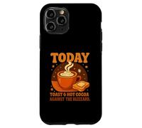 Today's Plan: Toast & Hot Cocoa Against The Blizzard Gifts Coque pour iPhone 11 Pro