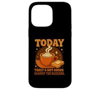 Today's Plan: Toast & Hot Cocoa Against The Blizzard Gifts Coque pour iPhone 14 Pro Max