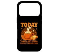Today's Plan: Toast & Hot Cocoa Against The Blizzard Gifts Coque pour iPhone 17 Pro