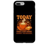 Today's Plan: Toast & Hot Cocoa Against The Blizzard Gifts Coque pour iPhone 7 Plus/8 Plus