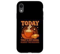 Today's Plan: Toast & Hot Cocoa Against The Blizzard Gifts Coque pour iPhone XR