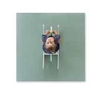 Toddlekind Lot de 9 tapis de puzzle en mousse non toxique pour bébé avec bords Couleurs neutres 45 x 45 cm Dimensions totales 131 x 131 cm Mousse vert