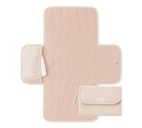 Toddlekind Mini Maven Matelas à Langer Nomade - Matelas à Langer Bébé en Coton Bio, Imperméable et Pliable, Tapis à Langer de Voyage avec Organiseur pour Sac à Langer