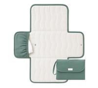 Toddlekind Mini Maven Matelas à Langer Nomade - Matelas à Langer Bébé en Coton Bio, Imperméable et Pliable, Tapis à Langer de Voyage avec Organiseur pour Sac à Langer