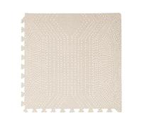 Toddlekind Premium Tapis Puzzle Bebe - 6 Pièces en Mousse EVA, Tapis Eveil Bebe Pour Les Espaces De Vie - Aire De Jeu Modulaire De 1,2 Cm D'Épaisseur - Couleur Écru, 60×60cm Par Dalle, 120×180cm