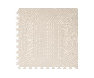 Toddlekind Premium Tapis Puzzle Bebe - 6 Pièces en Mousse EVA, Tapis Eveil Bebe Pour Les Espaces De Vie - Aire De Jeu Modulaire De 1,2 Cm D'Épaisseur - Couleur Écru, 60×60cm Par Dalle, 120×180cm