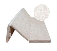 Toddlekind Tapis de Jeu Bébé Pliable 102 x 183 cm - Mousse à Mémoire de Forme Épaisse, Revêtement en Cuir Végan Non Toxique, Portable et Sécurisé - Tapis de Sol Bébé
