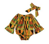 Toddler African Hair Girls Baby Sleeve Band Long Romper 02Y Bodys Vêtements Imprimer Filles Bodys#M